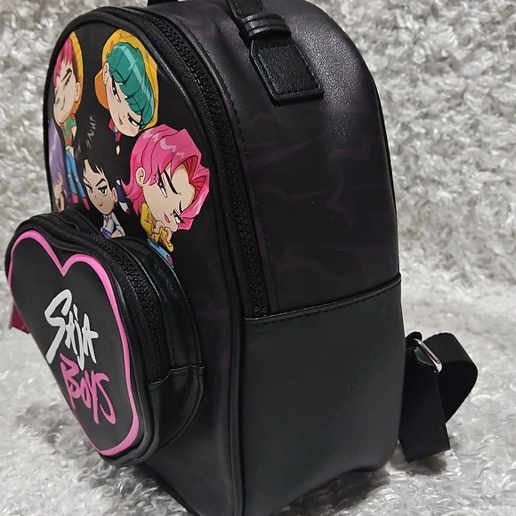 NWT KPop Demon Hunters Saja Boys Mini Backpack - Picture 2 of 12